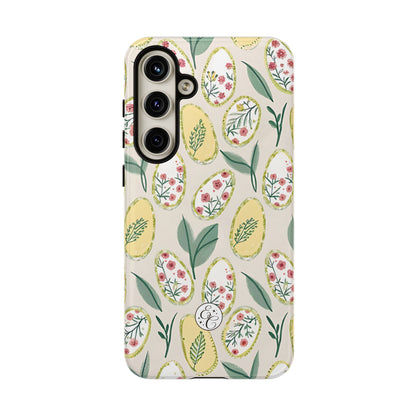 Floral Easter Egg Pattern Tough Phone Case