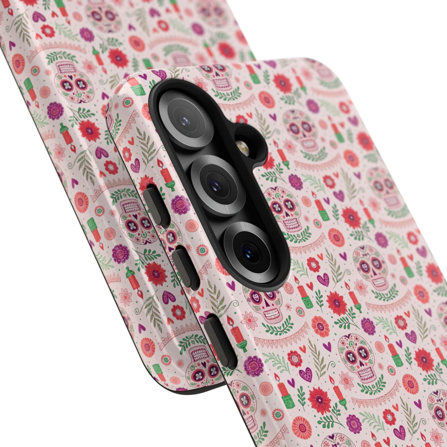 Pink Boho Day of the Dead Tough Phone Case