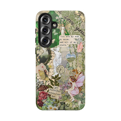 Vintage Botanical Collage Tough Phone Case