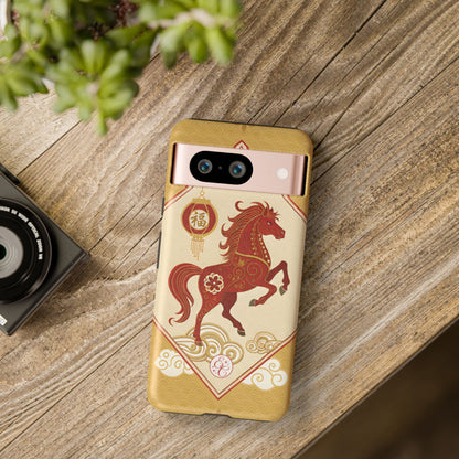 Chinese New Year Lucky Horse Tough Phone Case