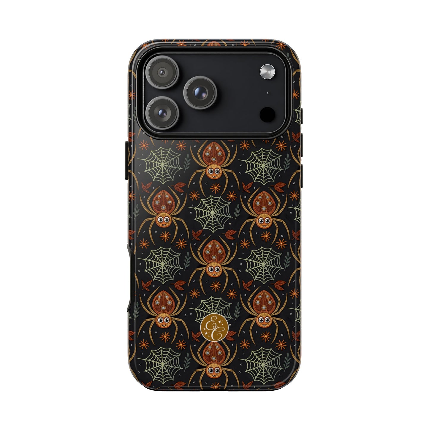 Boho Halloween Spider Pattern Tough Phone Case