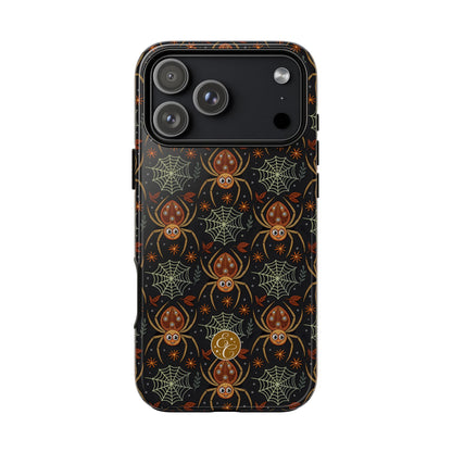 Boho Halloween Spider Pattern Tough Phone Case
