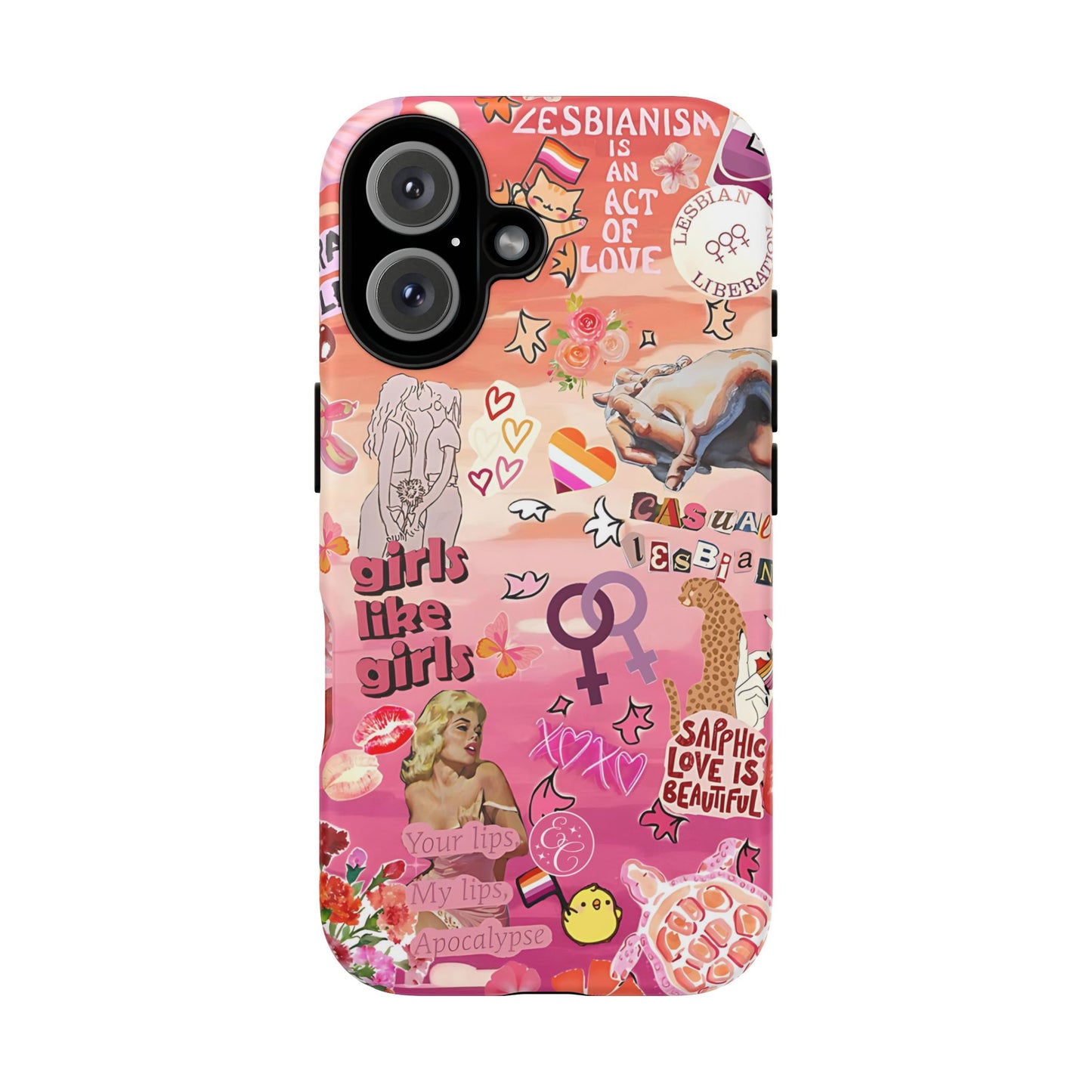 Lesbian Collage Tough Phone Case