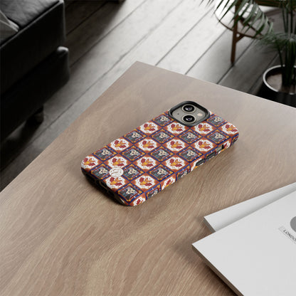 Dracula & Bat Pattern Halloween Phone Case