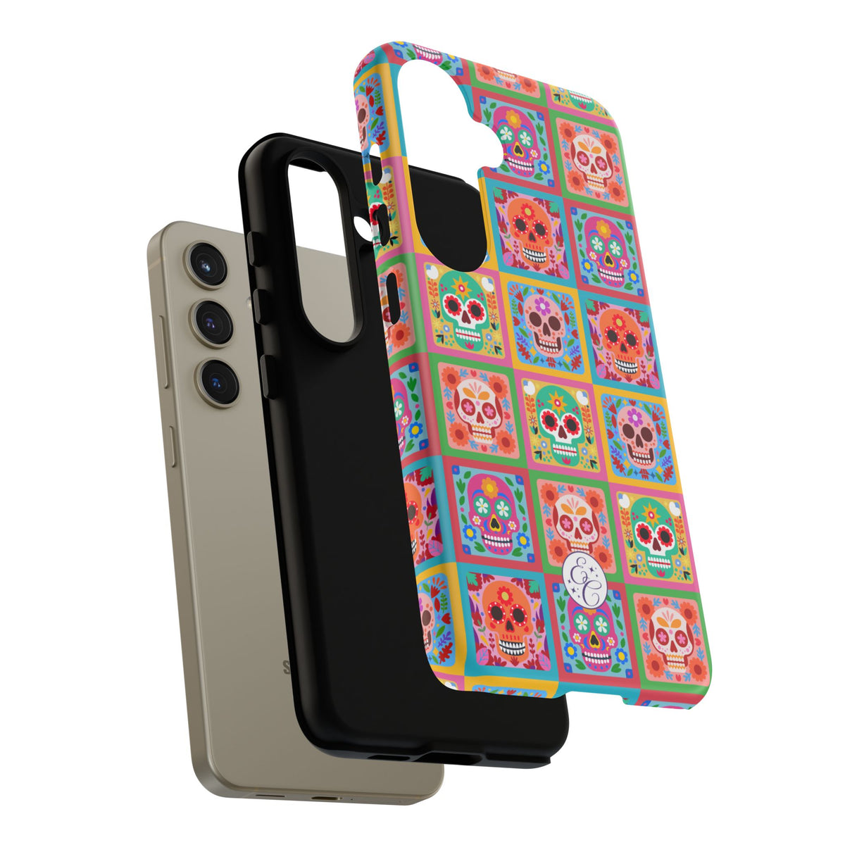 Colorful Sugar Skull Halloween Phone Case