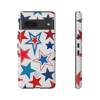 Patriotic Star Pattern Tough Phone Case