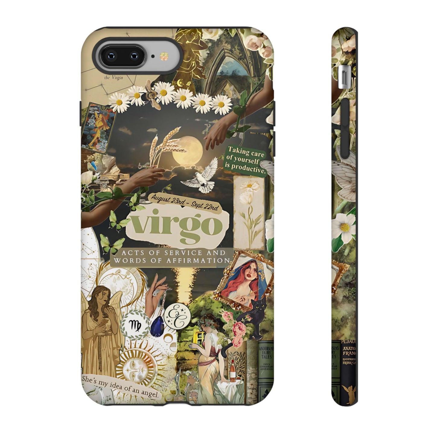 Virgo Vintage Zodiac Collage Tough Phone Case