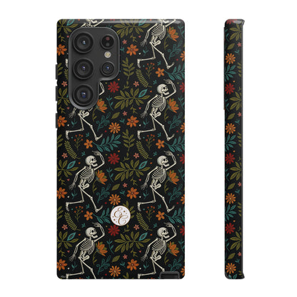 Halloween Boho Skeleton Pattern Tough Phone Case