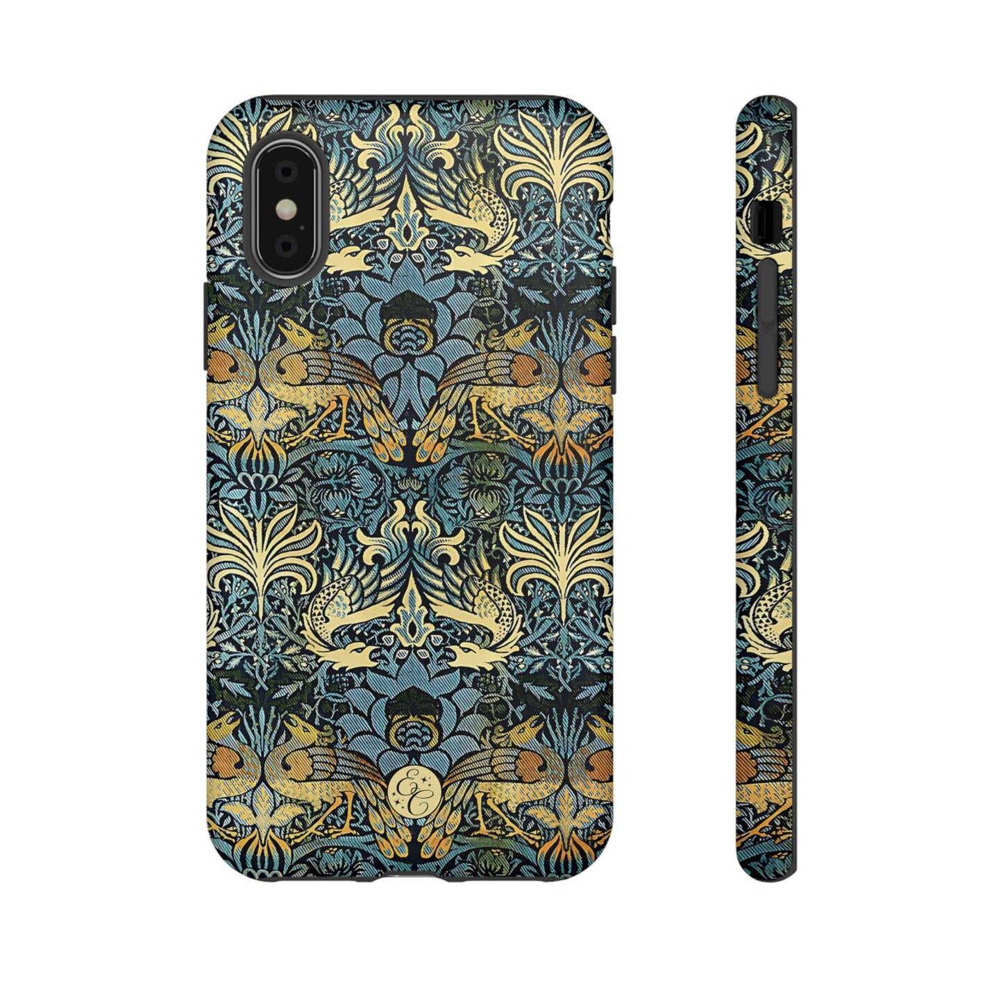 William Morris Peacock and Dragon Tough Phone Case