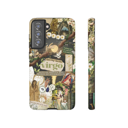 Virgo Vintage Zodiac Collage Tough Phone Case