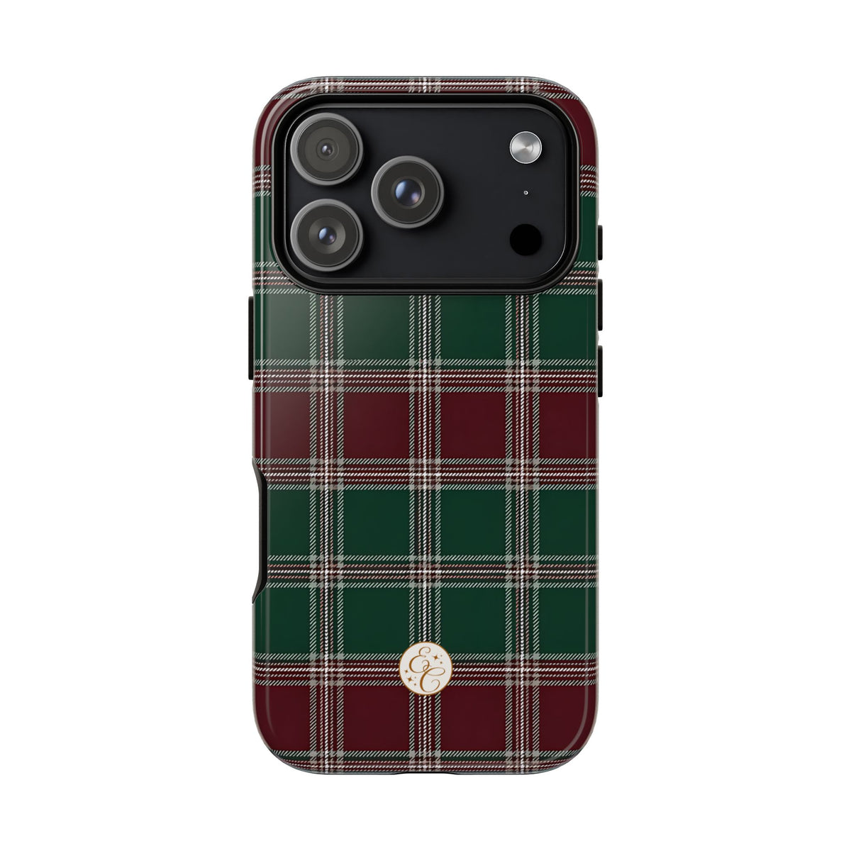 Green & Burgundy Plaid Christmas Phone Case