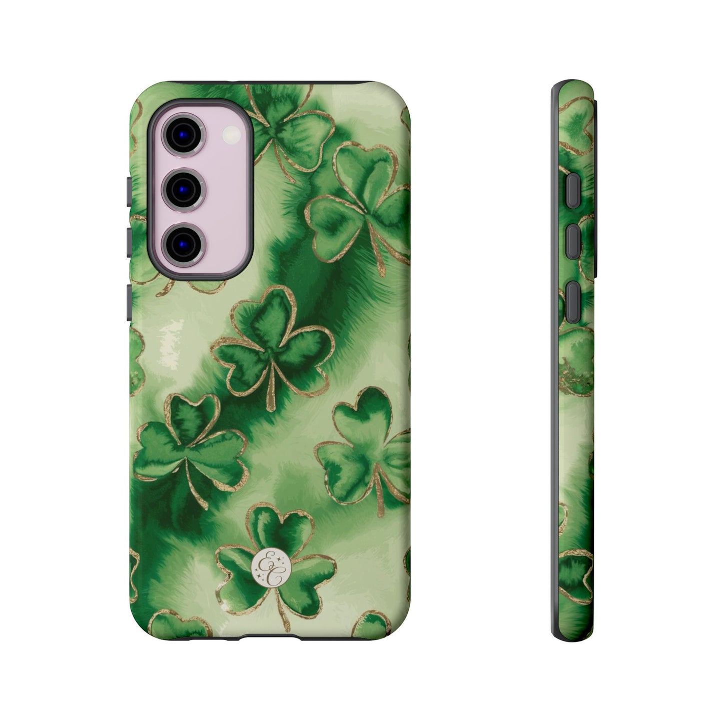 Shamrock Watercolor Pattern Tough Phone Case