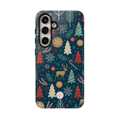 Christmas Holiday Pattern Tough Phone Case