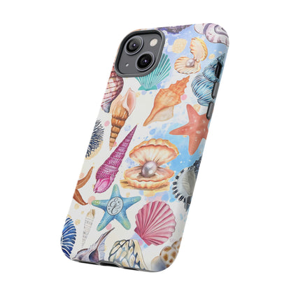 Colorful Sea Shells Tough Phone Case