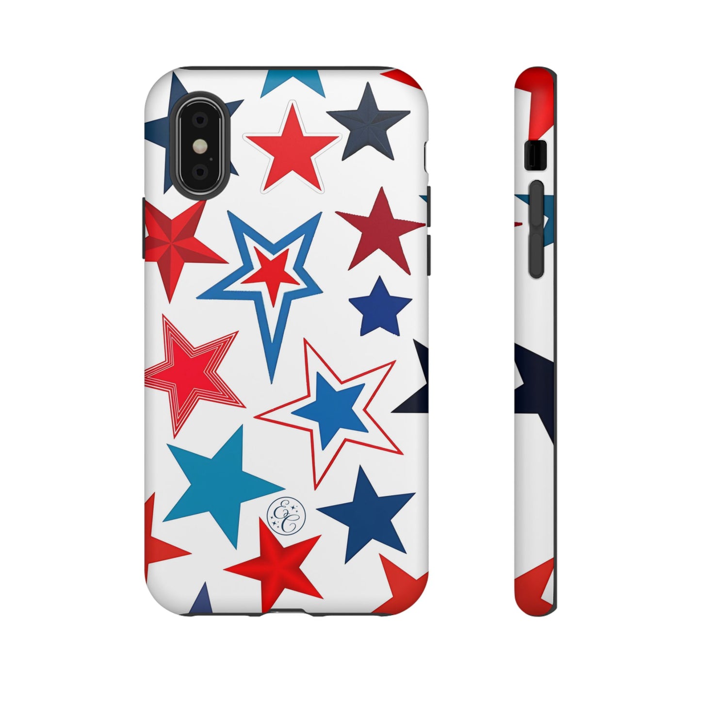 Patriotic Star Pattern Tough Phone Case