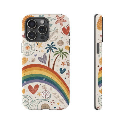Rainbow Pride Boho Beach Tough Phone Case