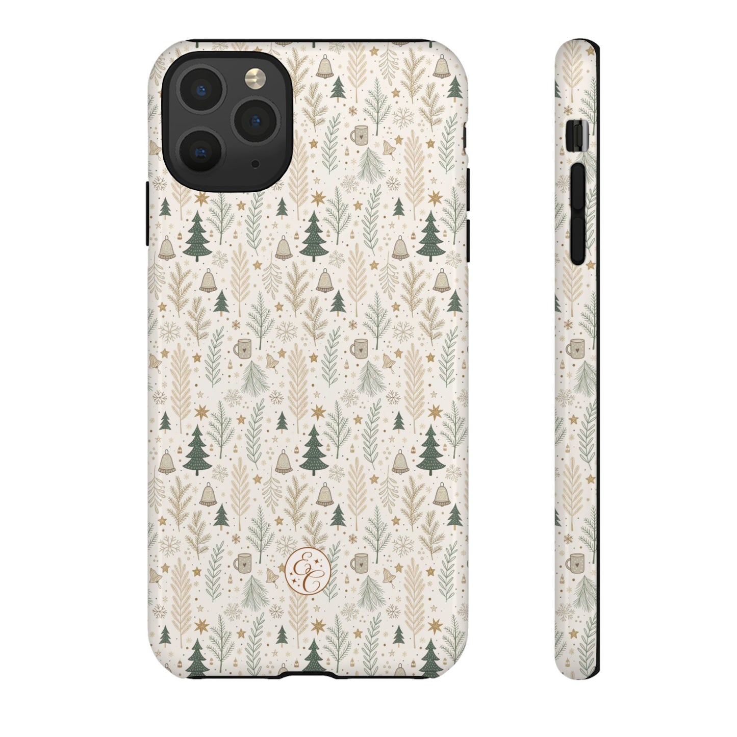Boho Christmas Forest Tough Phone Case
