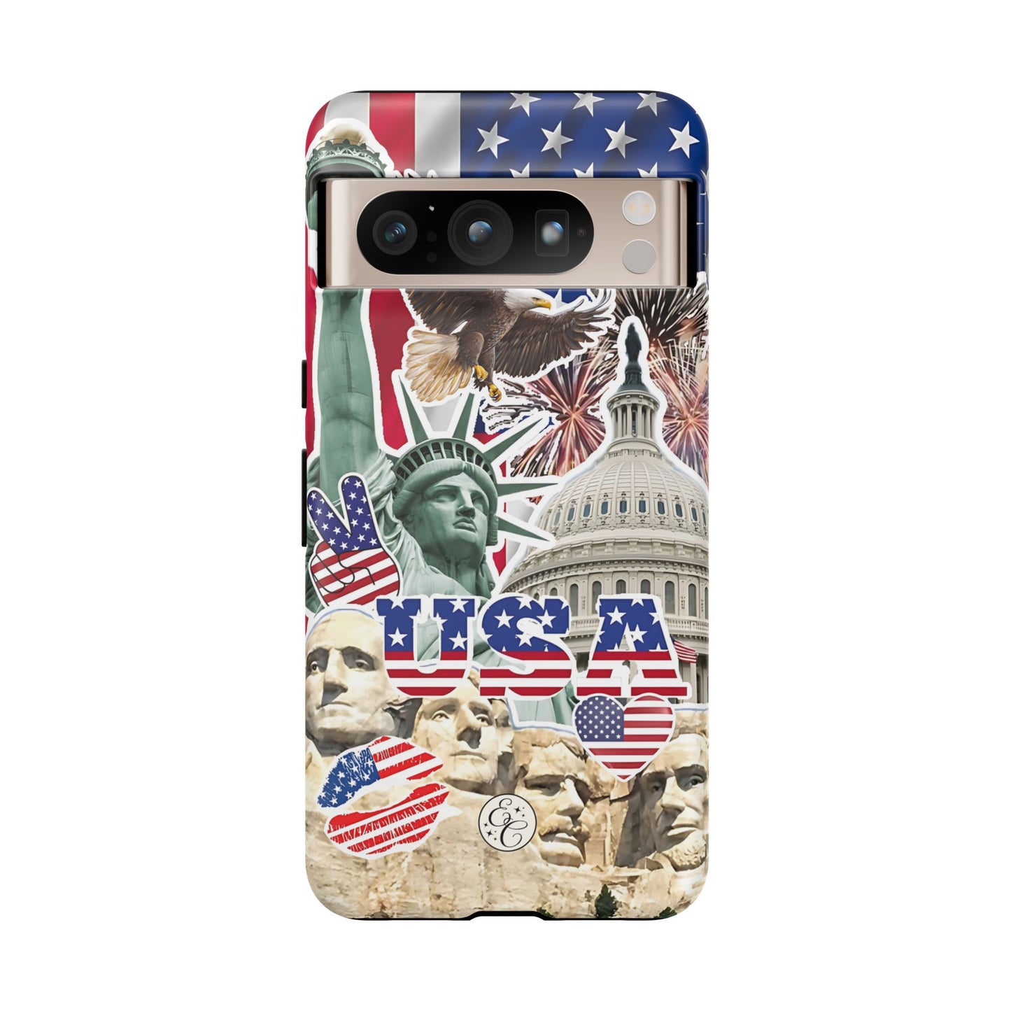 Patriotic USA Collage Tough Phone Case
