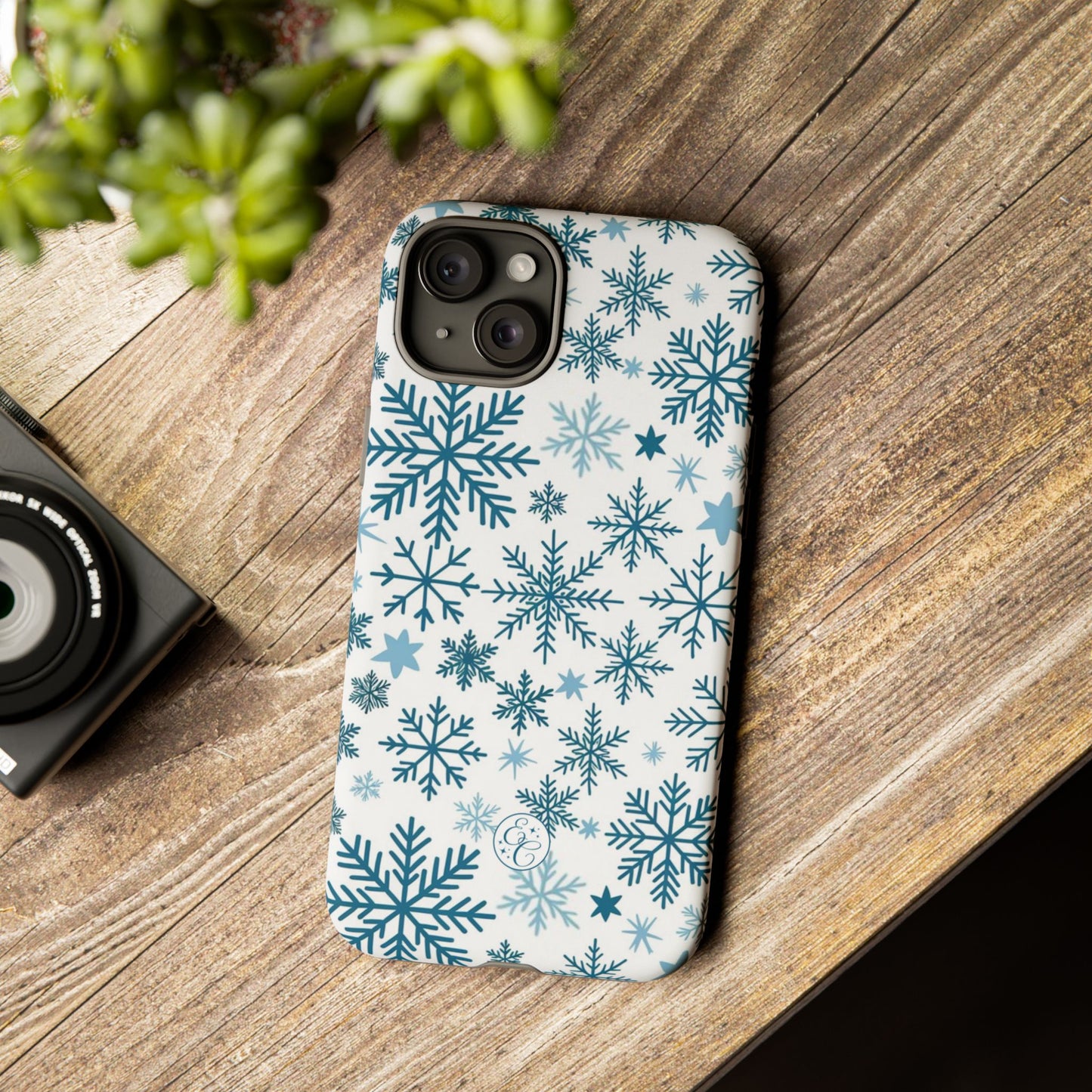 Winter Snowflakes Pattern Tough Phone Case