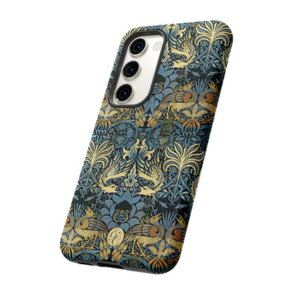 William Morris Peacock and Dragon Tough Phone Case