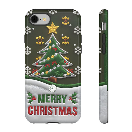 Merry Christmas Tree Tough Phone Case