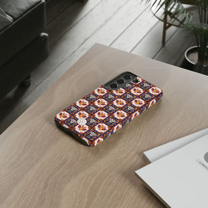 Dracula & Bat Pattern Halloween Phone Case