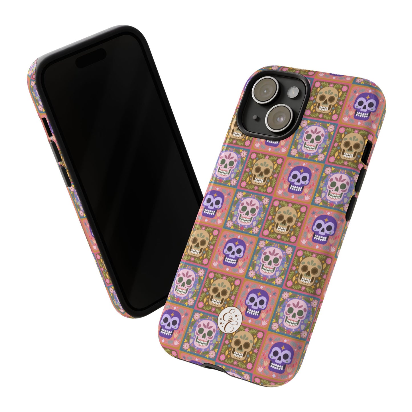 Sugar Skull Pattern Tough Phone Case