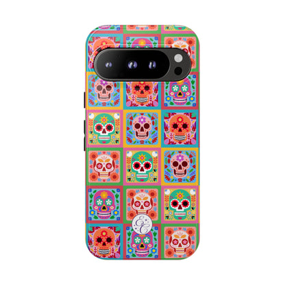 Colorful Sugar Skull Pattern Tough Phone Case