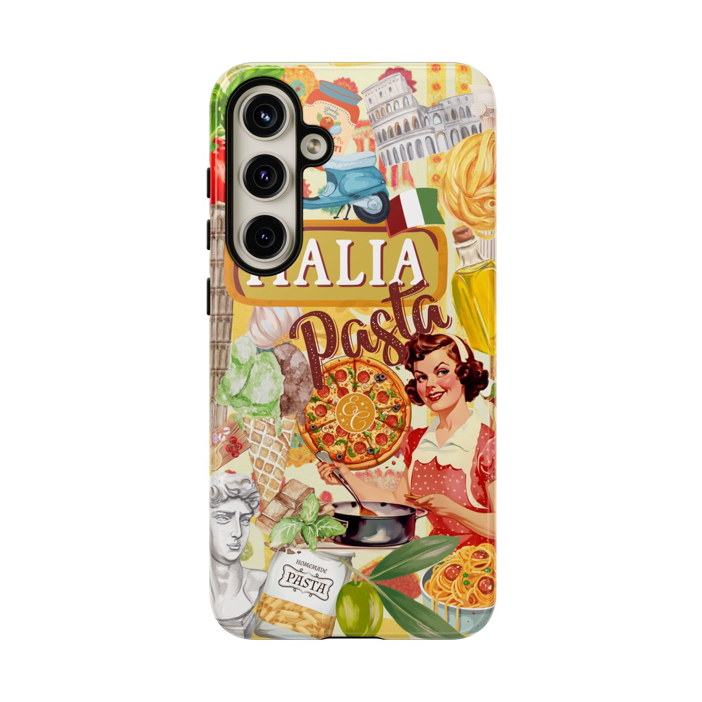 Italian Cuisine Collage Tough Phone Case