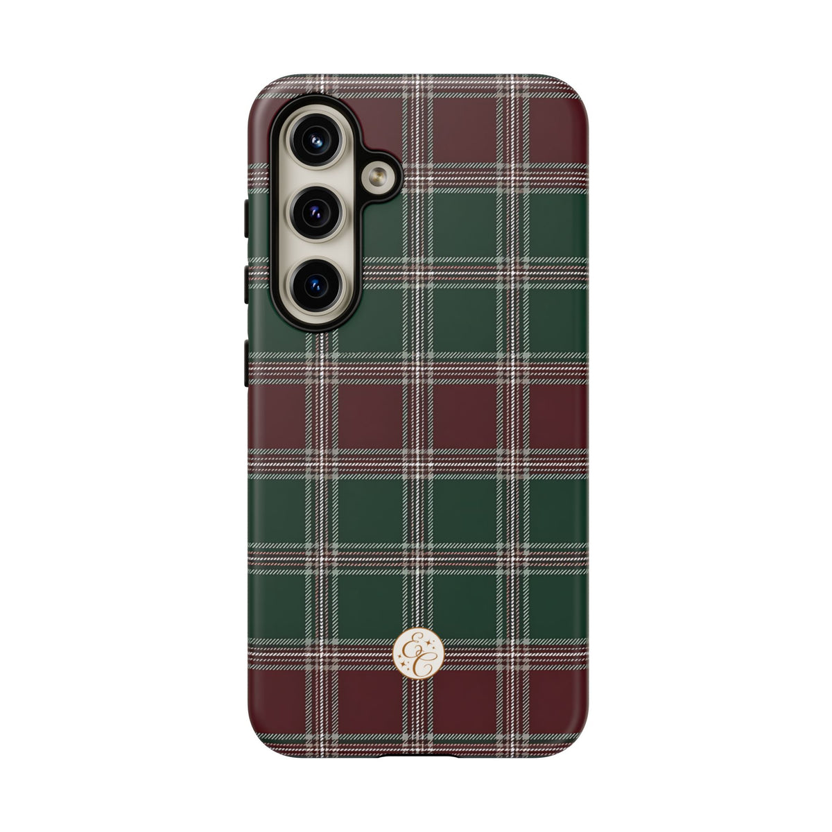 Green & Burgundy Plaid Christmas Phone Case