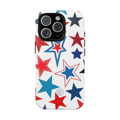 Patriotic Star Pattern Tough Phone Case