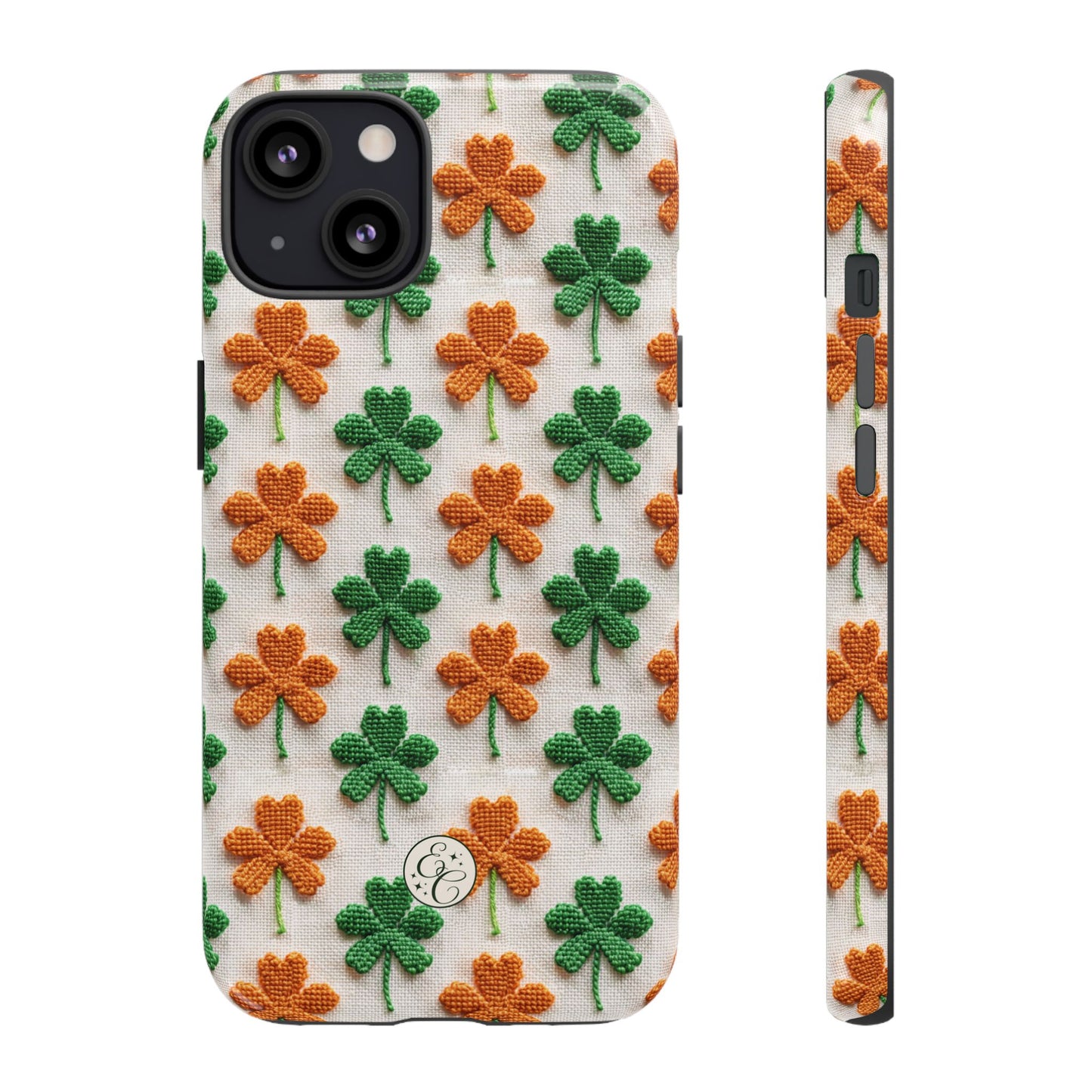Lucky Shamrock Pattern Tough Phone Case