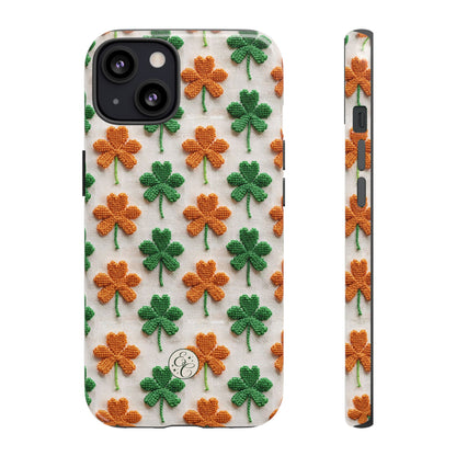 Lucky Shamrock Pattern Tough Phone Case