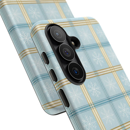 Blue Winter Plaid Phone Case