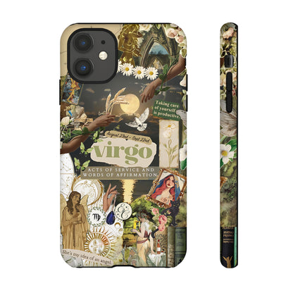 Virgo Vintage Zodiac Collage Tough Phone Case