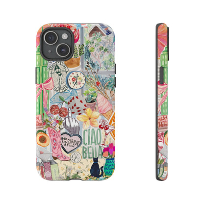 Coquette Art Collage Tough Phone Case