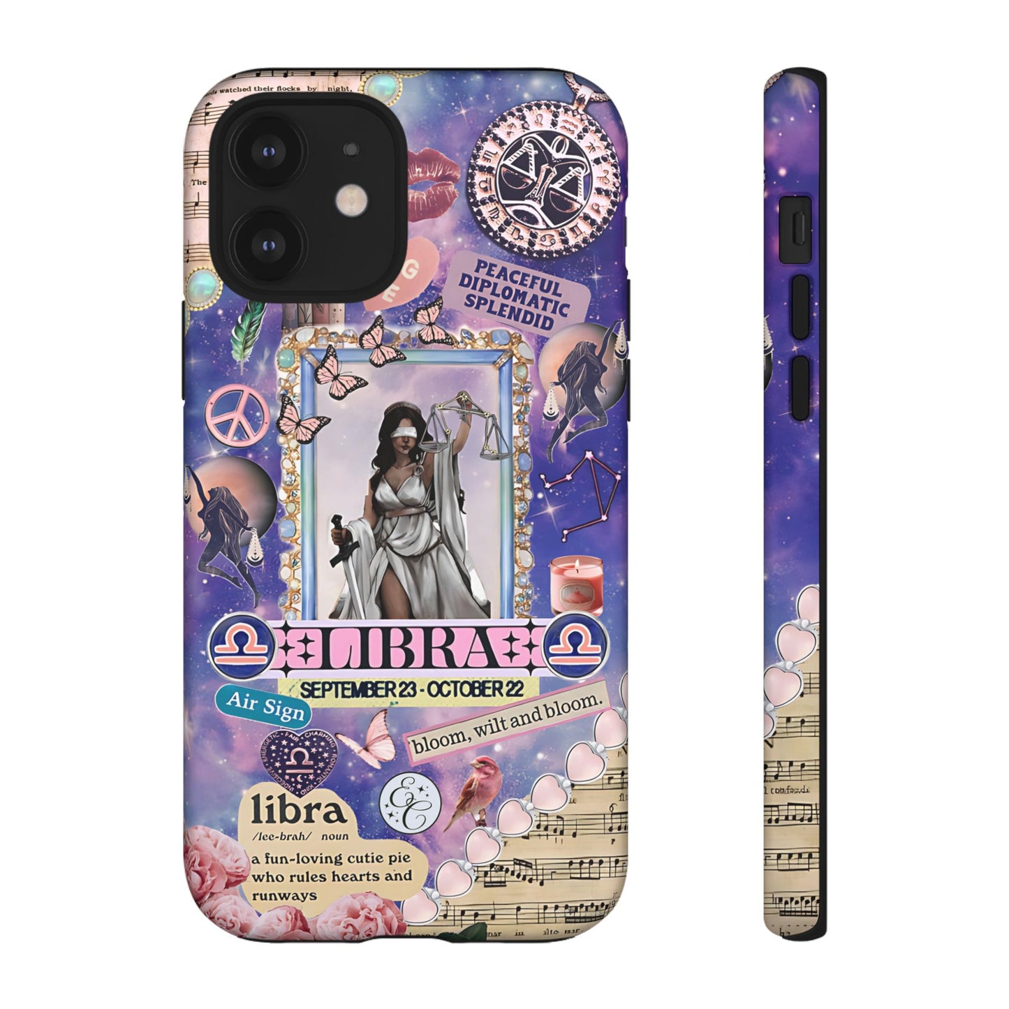 Libra Zodiac Star Sign Tough Phone Case