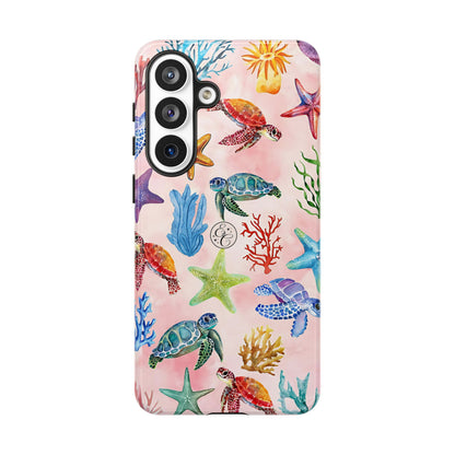 Colorful Marine Life Tough Phone Case