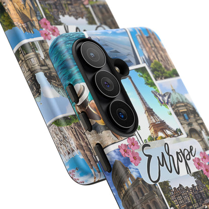 Europe Travel Collage Tough Phone Case