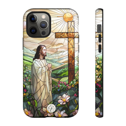 Jesus Stained Glass Tough Phone Case