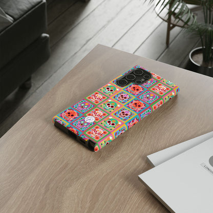 Colorful Sugar Skull Halloween Phone Case