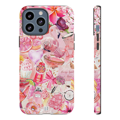 Pink Collage Tough Phone Case