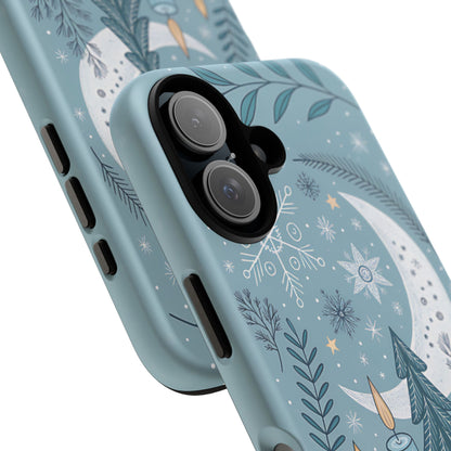 Winter Moon & Candles Tough Phone Case