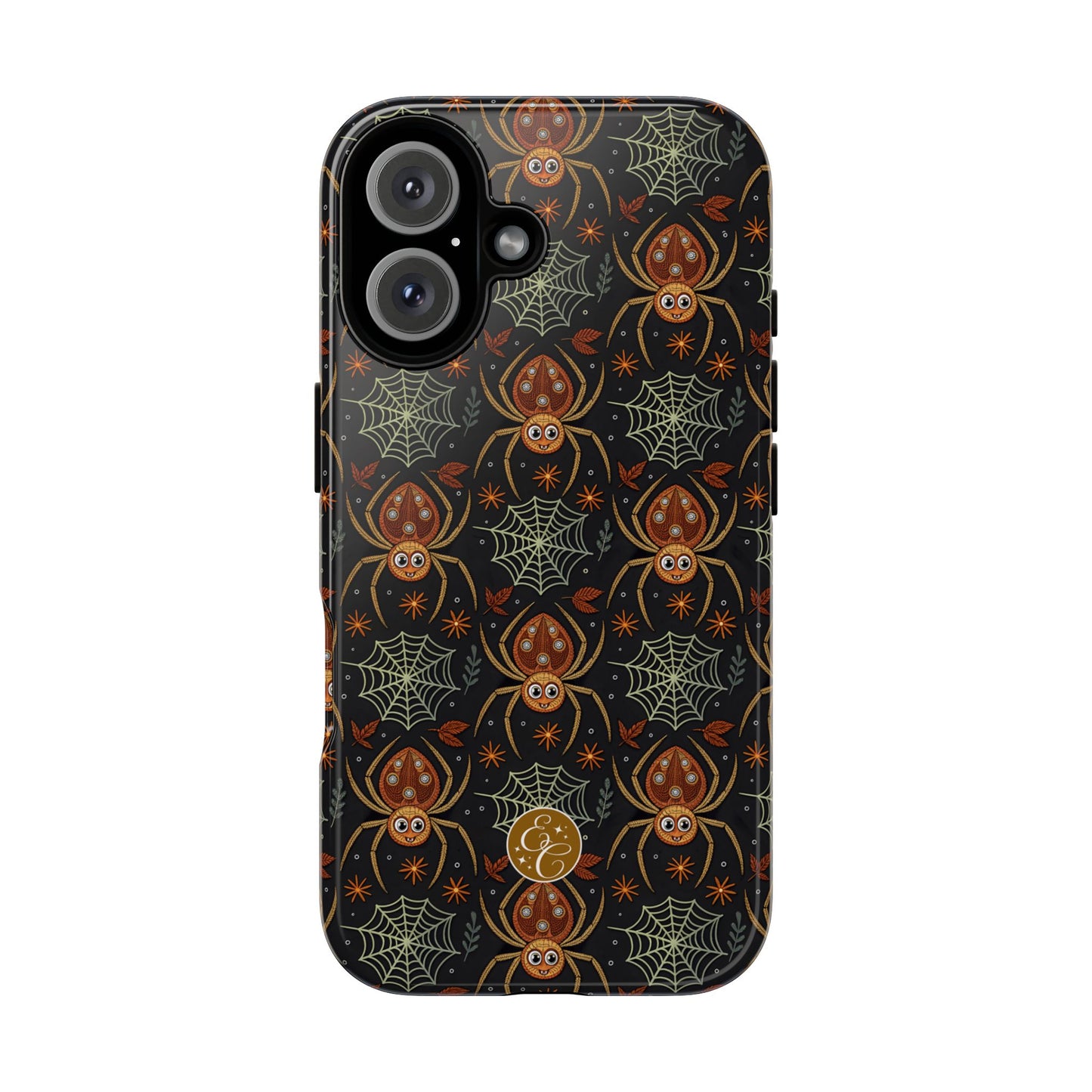Boho Halloween Spider Pattern Tough Phone Case