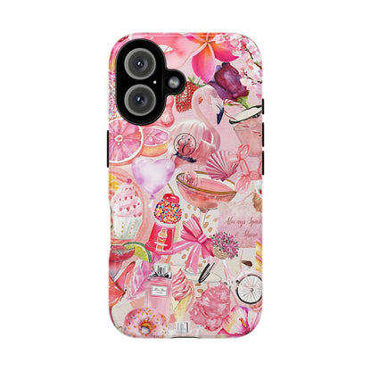 Pink Collage Tough Phone Case