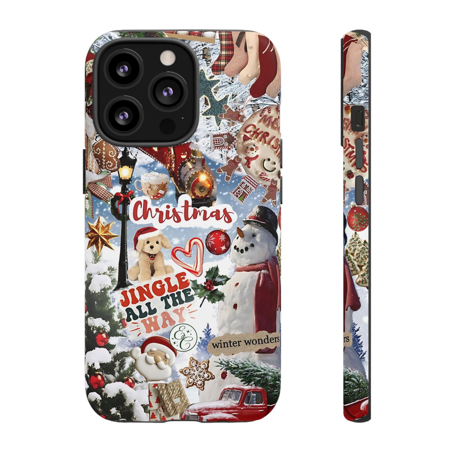 Christmas Holiday Collage Tough Phone Case