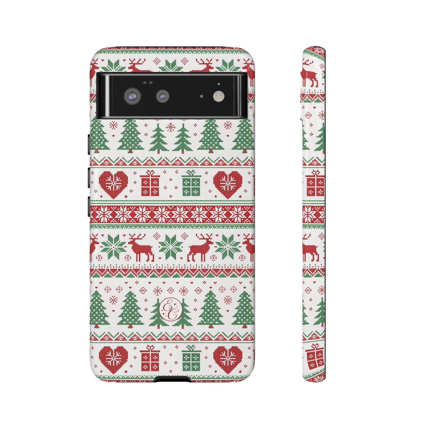 Ugly Christmas Sweater Pattern Tough Phone Case