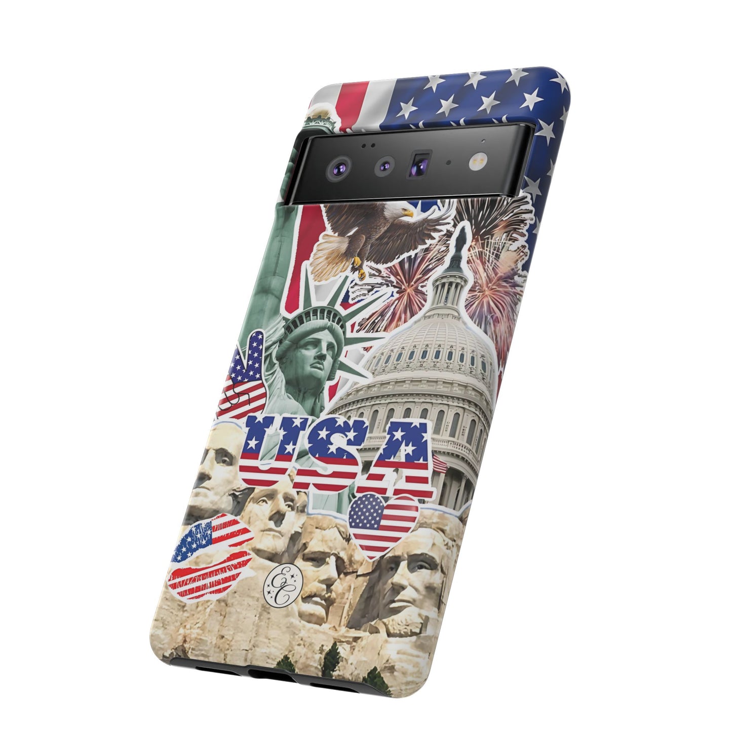 Patriotic USA Collage Tough Phone Case