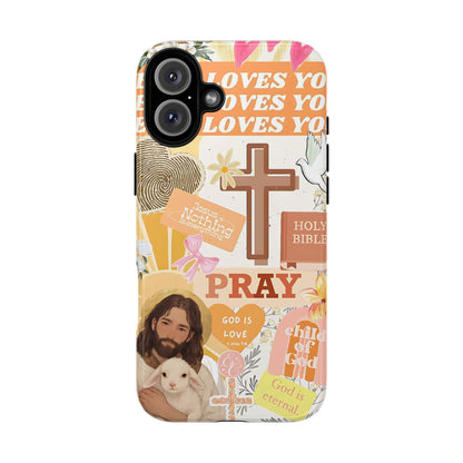 Christian Collage Tough Phone Case