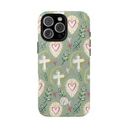 Christian Cross Boho Pattern Tough Phone Case